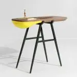 design table with storage by French designer Gregoire da Lafforest