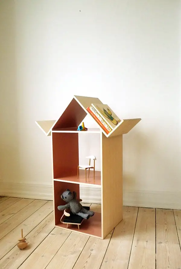 Bookcase dollhouse furniture kids