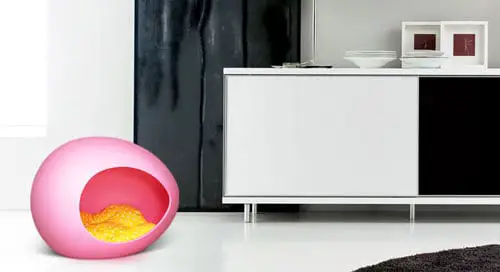 egg-shaped pet bed