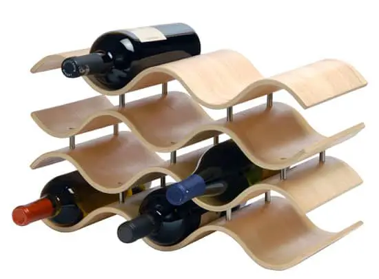 Oenophilia waven wooden wine rack