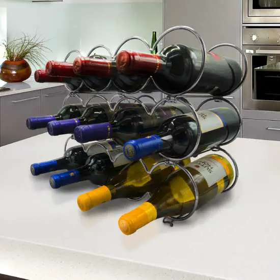3-tier stackable wine rack
