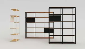 36 Freestanding Shelving Systems That, Double Sided Bookcase Room Divider