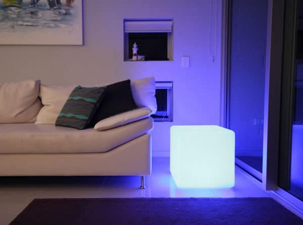 LED cube night light-side table-seat