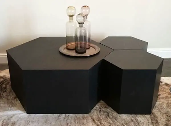 Hexagon-table-wood-black