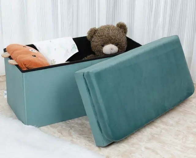 storage ottoman with seat back