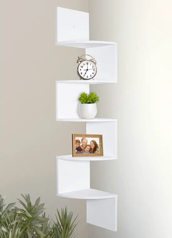 5-tier corner shelf