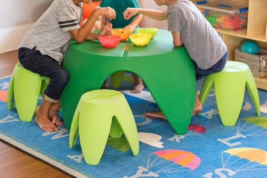 kids indoor and outdoor table and chair set