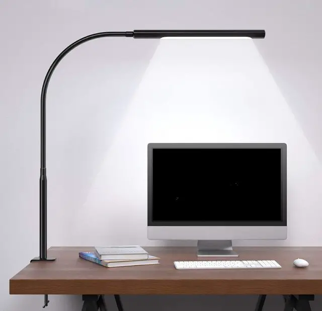 eye-care desk lamp with clamp and 360 º rotatable