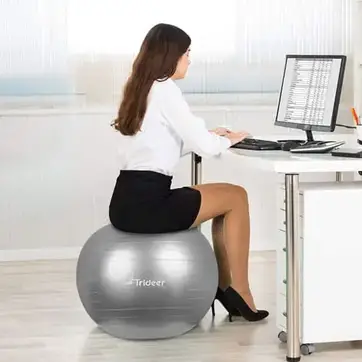 Enovi Probalance Ball Chair, Yoga Ball Chair Exercise Ball Chair With  Slipcover And Base For Home Office Desk, Birthing Pregnan