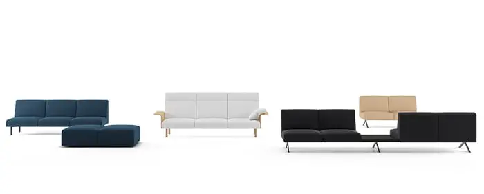 modular sofa collection with multiple compositions