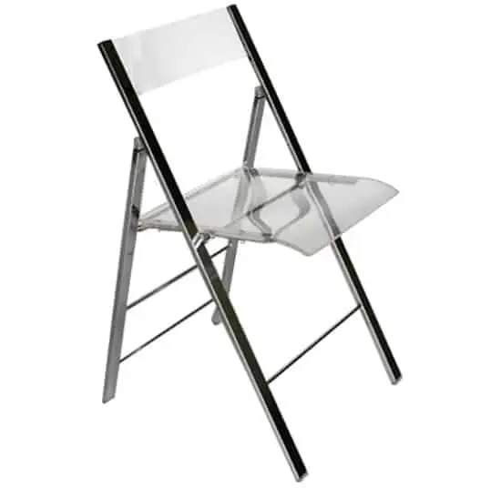 acrylic foldable chair