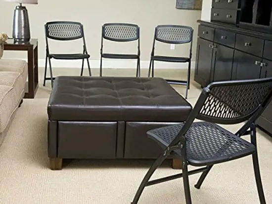resin mesh folding chair set