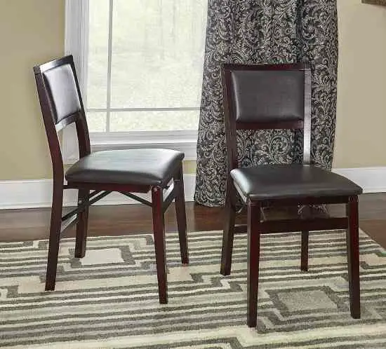 padded folding dining chair