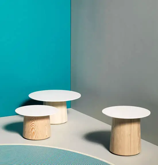 shape-blocked overlapping side tables