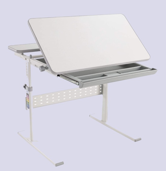 Kids ergonomic height adjustable desk