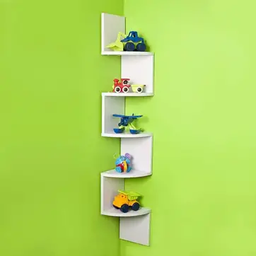 16 Playful Space Saving Storage Ideas, Nursery Corner Wall Shelves