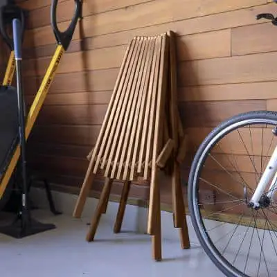 wooden garden folding chair