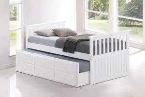 Trundle Bed With Spare Bed & Drawers - Vurni