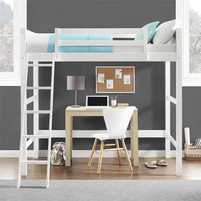 11 Best Loft Beds For Kids Teens, Bunk Bed With Space For Desk Underneath