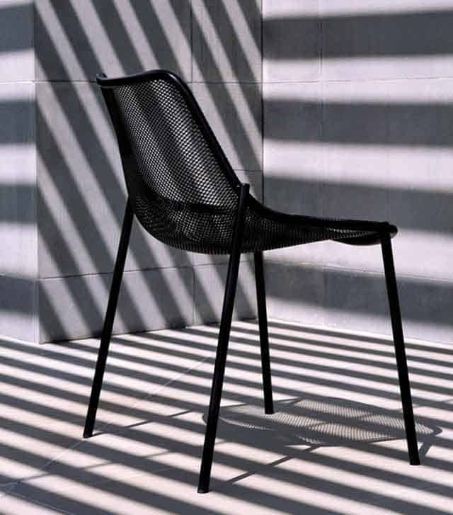 EMU chair set made of outdoor-grade powder coated steel