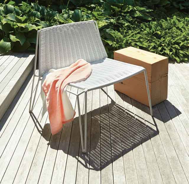 stackable lounge chair for indoor and outdoor use