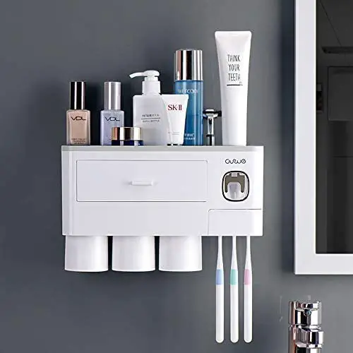 bathroom toothpaste dispenser kit