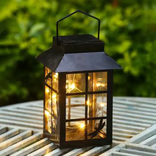 Solar light outdoor portable lantern