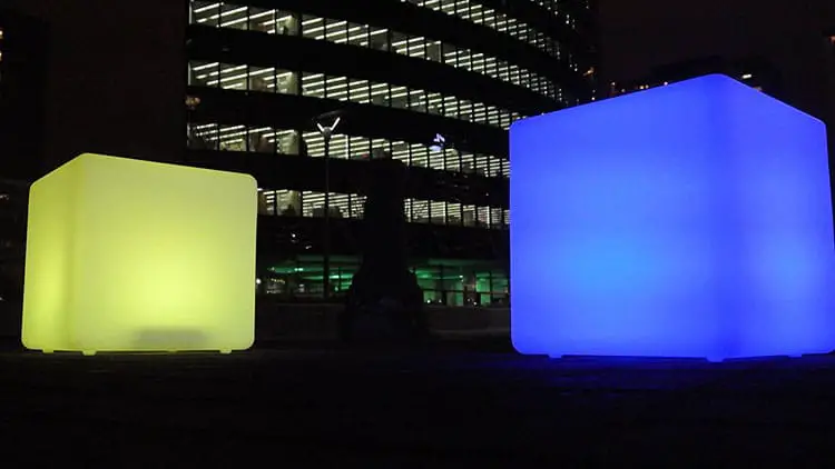 outdoor LED light cube