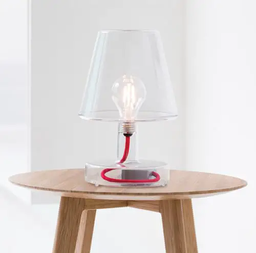 Transloetje, transparent table lamp