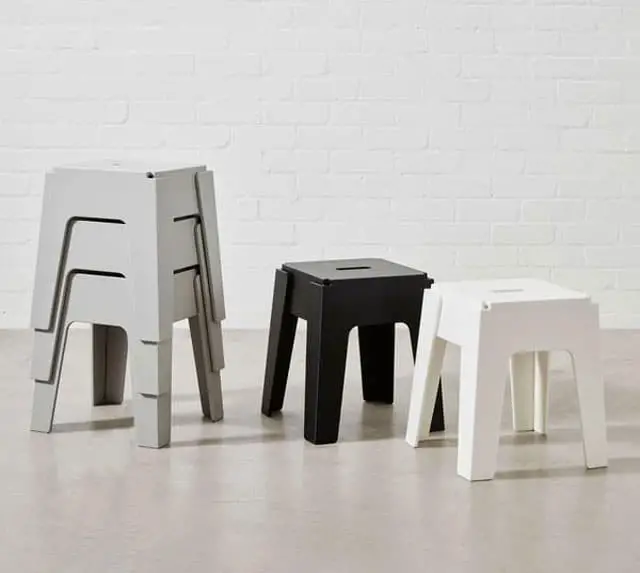 recycled stackable stools