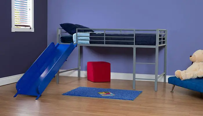 loft bed with slide