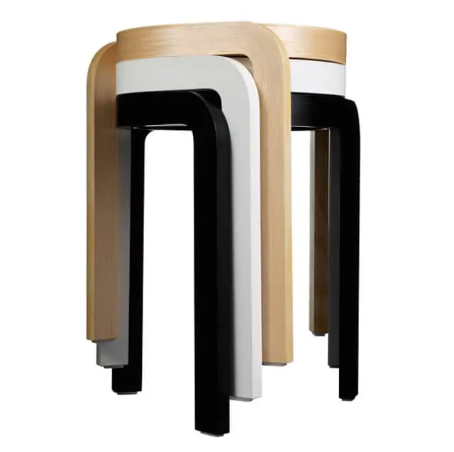 wooden stackable stools