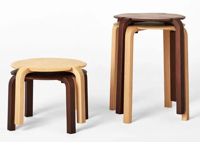 clover-shaped nesting stools