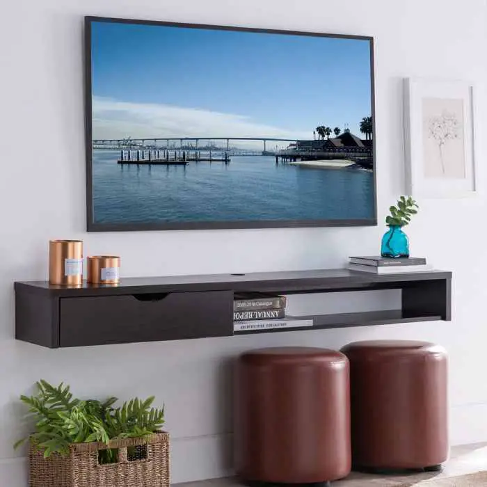 Wall-mounted media console