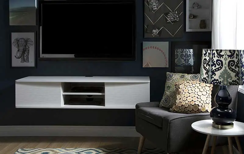 Wall-mounted media console