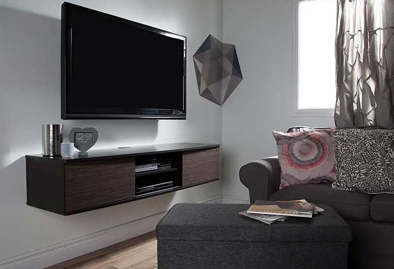 Floating media console