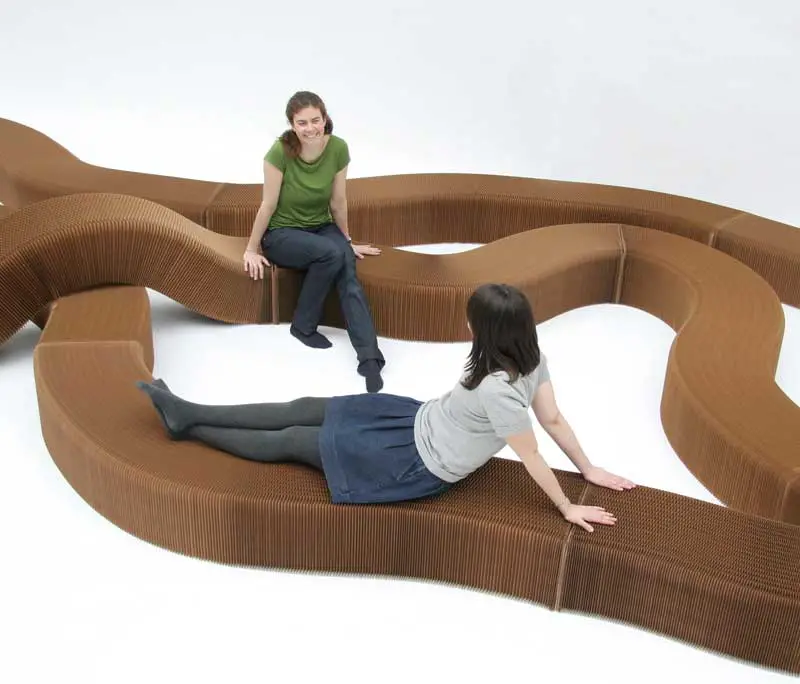 paper furniture-bench