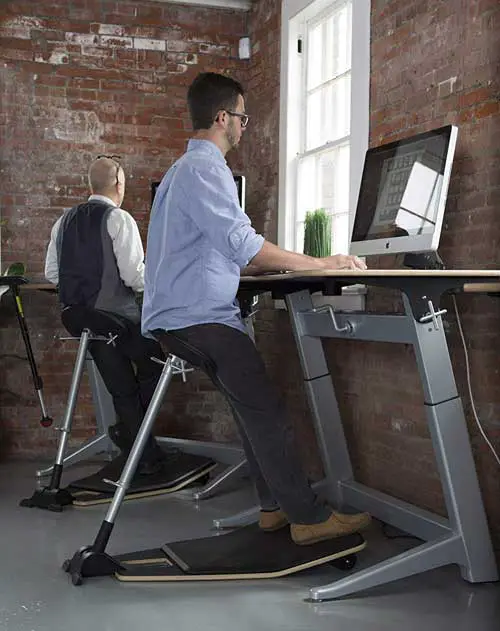 Mobile stand-up office seat