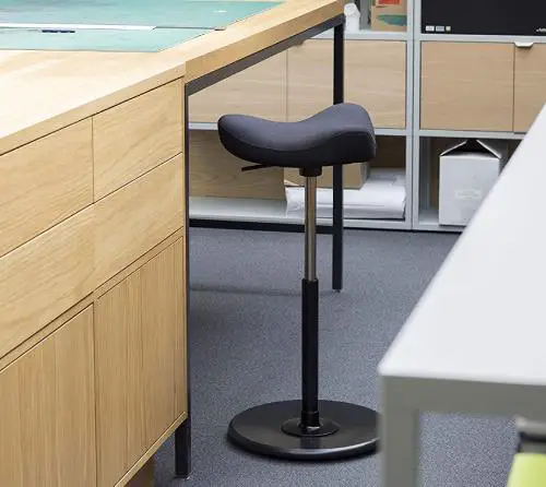 Height adjustable sit-stand office stool