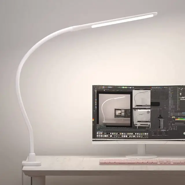 gooseneck LED desk lamp with clamp