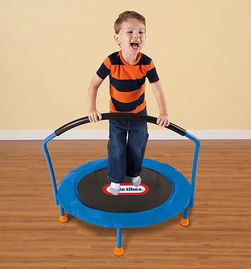 kids small trampoline with handle