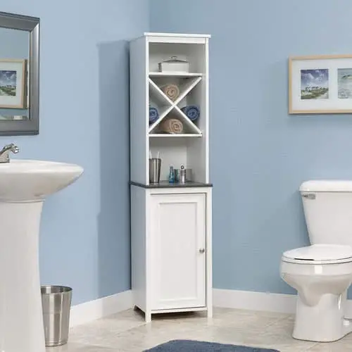 9 Tall Space Saving Bathroom Cabinets, Tall Skinny Bathroom Shelves