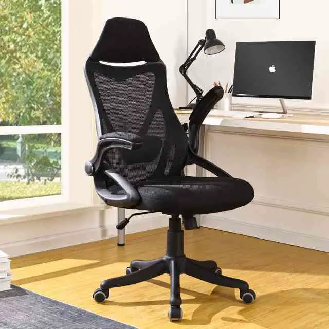 Comfortable Lumbar Support Seat Height: 39-49cm Mesh Staff Chair Home Computer Chair Lift Swivel Chair KYIS Swivel Office Chair 