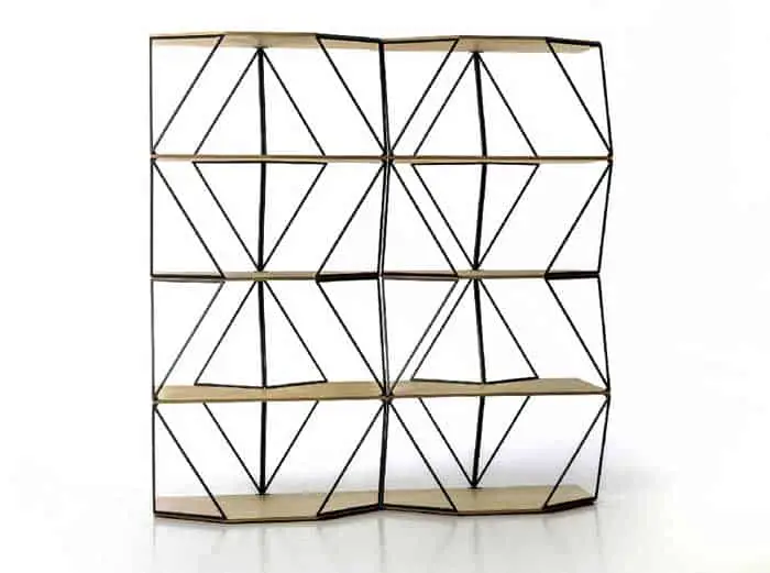 modular geometric shelving
