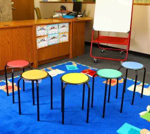 kids padded stool chairs