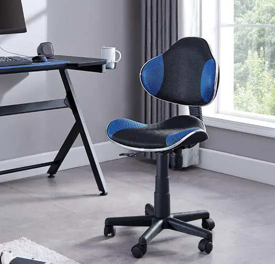 low-back mesh chair