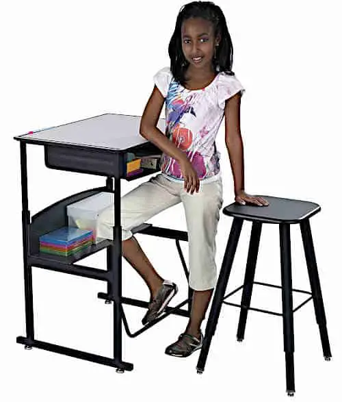 kids height adjustable desk