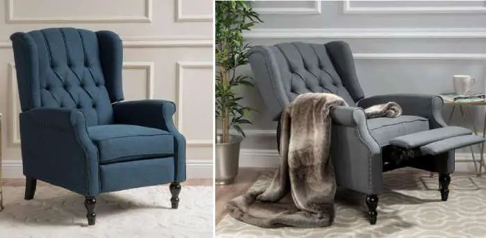 Tufted armchair recliner