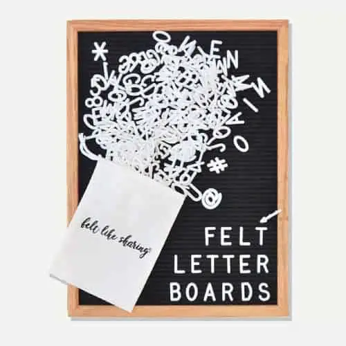 felt letter bord