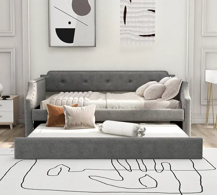 8 Modern Sofa-Style Daybeds with Trundle Bed - Vurni
